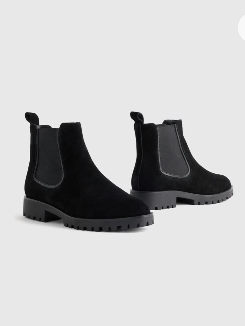 Quince Italian Suede Lug Sole Chelsea Boot